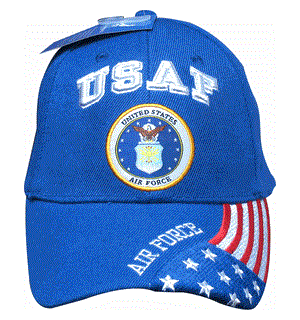 US Air Force Brodert Caps Offisielt lisensiert - Justerbar Caps 
